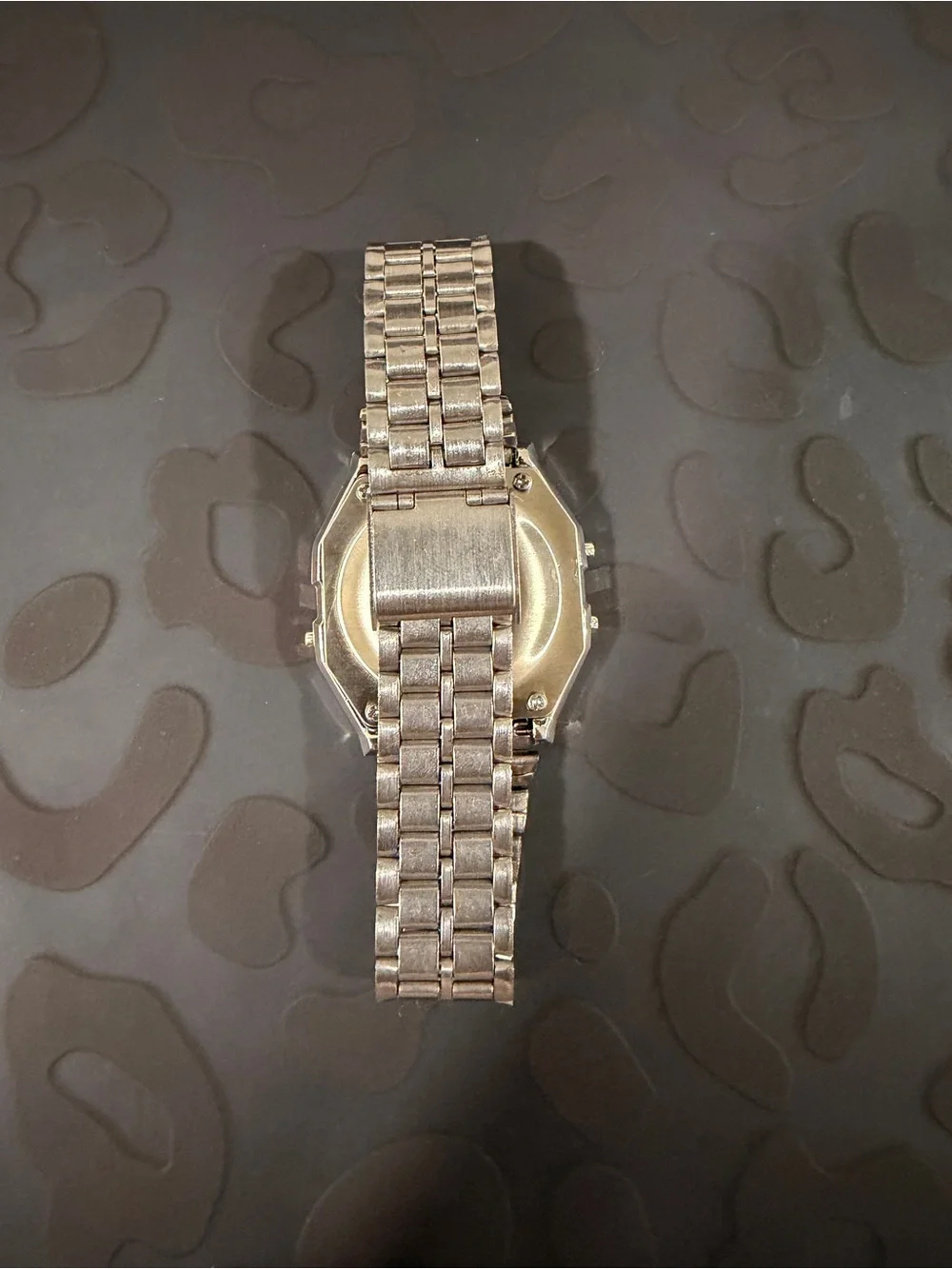 Silver Digital Retro Stainless Steel Watch